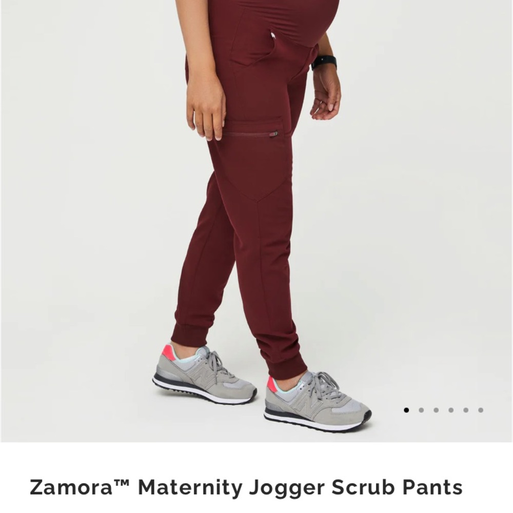 COPY - Figs Zamora maternity jogger scrub pants - XSP